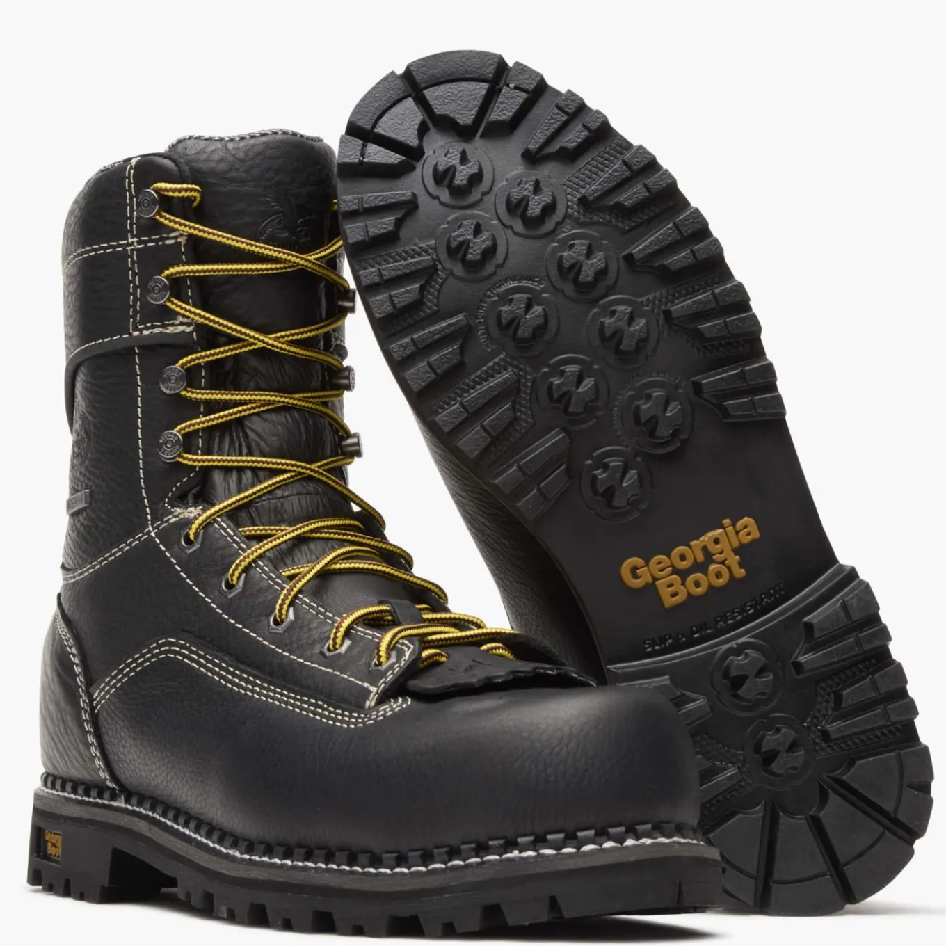 Georgia Boot AMP LT Logger Composite Toe Waterproof Work Boot