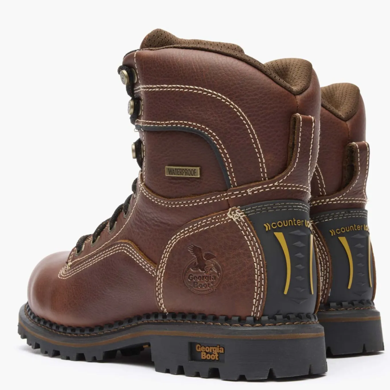 Georgia Boot AMP LT Logger Women's Alloy Toe Waterproof Low Heel Logger Boot