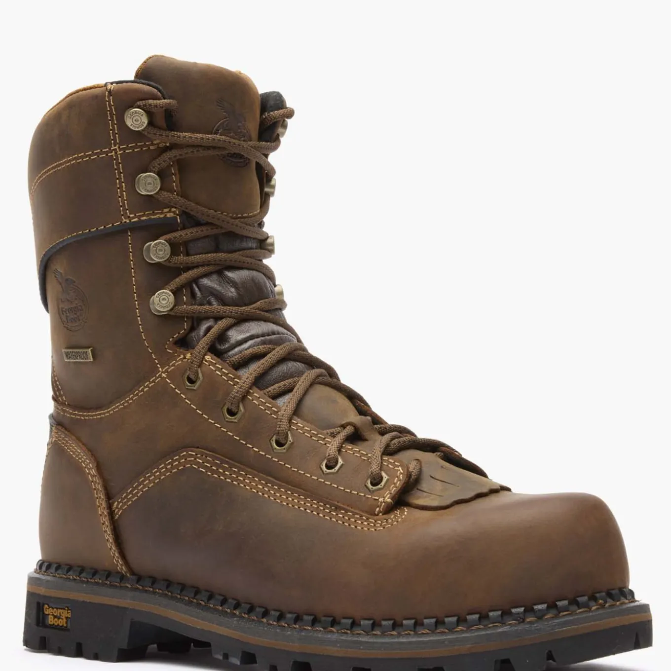 Georgia Boot AMP LT Low Heel Logger Composite Toe Waterproof Work Boot