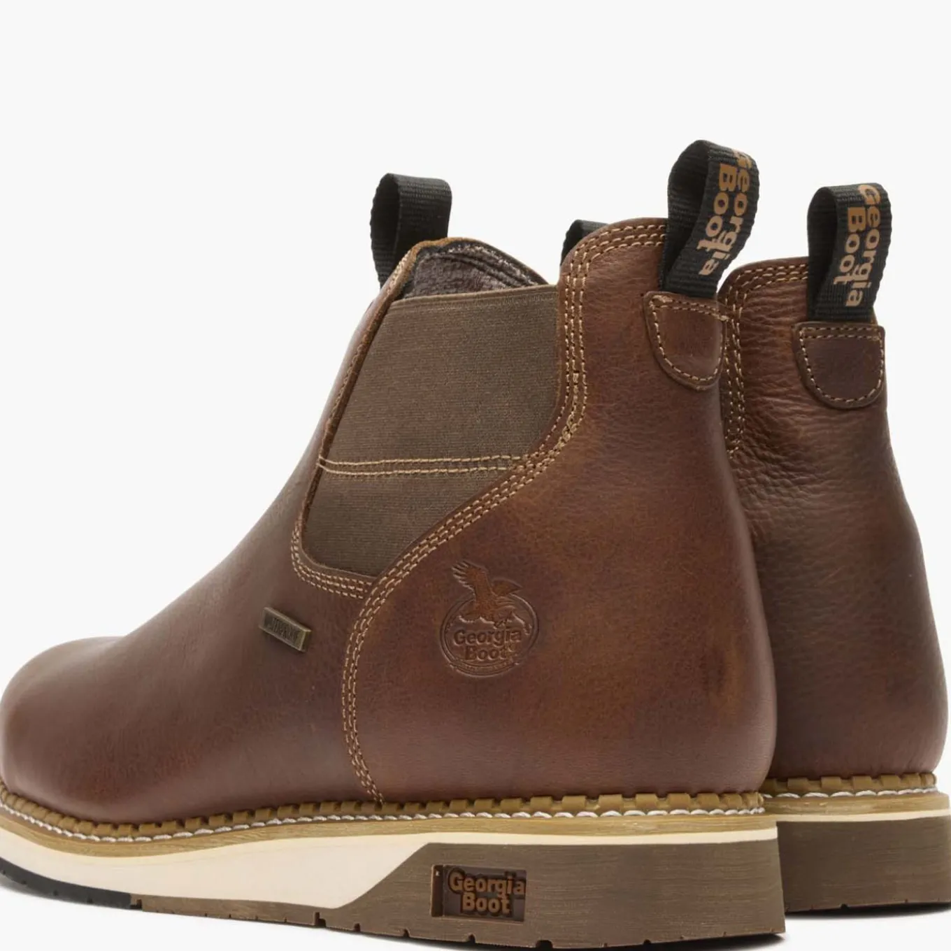 Georgia Boot AMP LT Wedge Steel Toe Waterproof Chelsea Work Boot