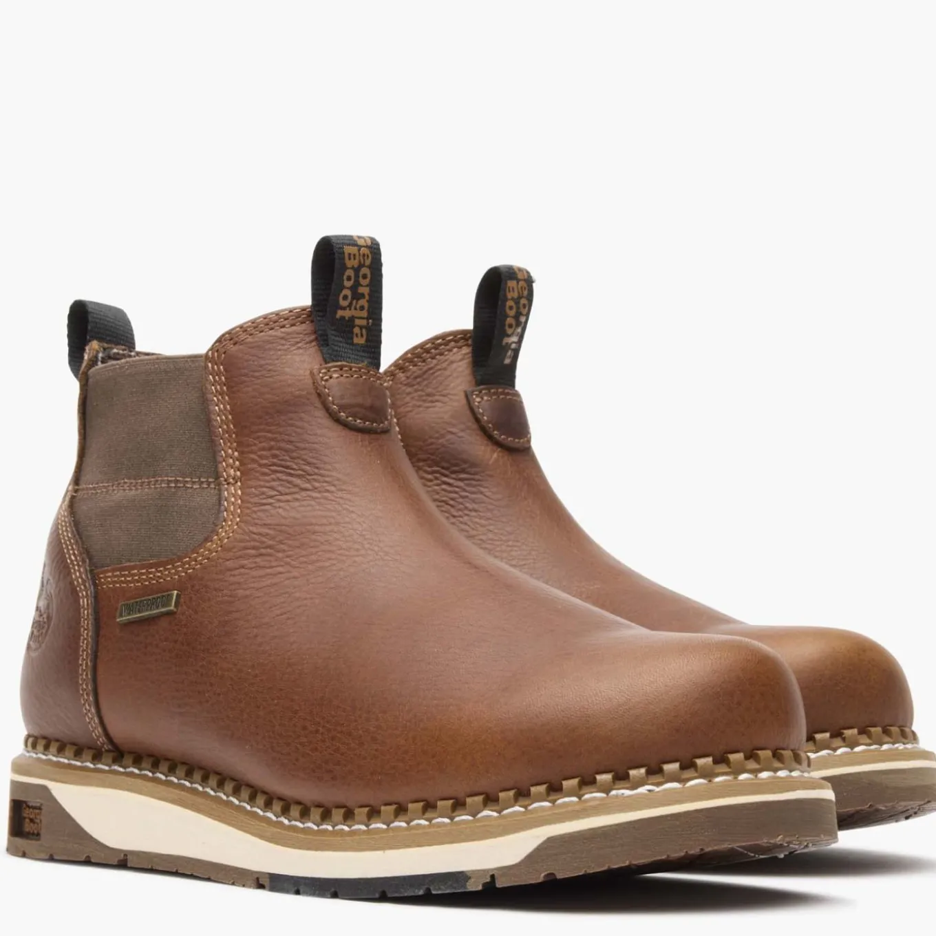 Georgia Boot AMP LT Wedge Waterproof Chelsea Work Boot