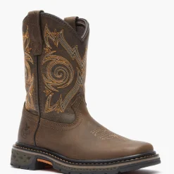 Georgia Boot Carbo-Tec LT Little Kids Brown Pull on Boot