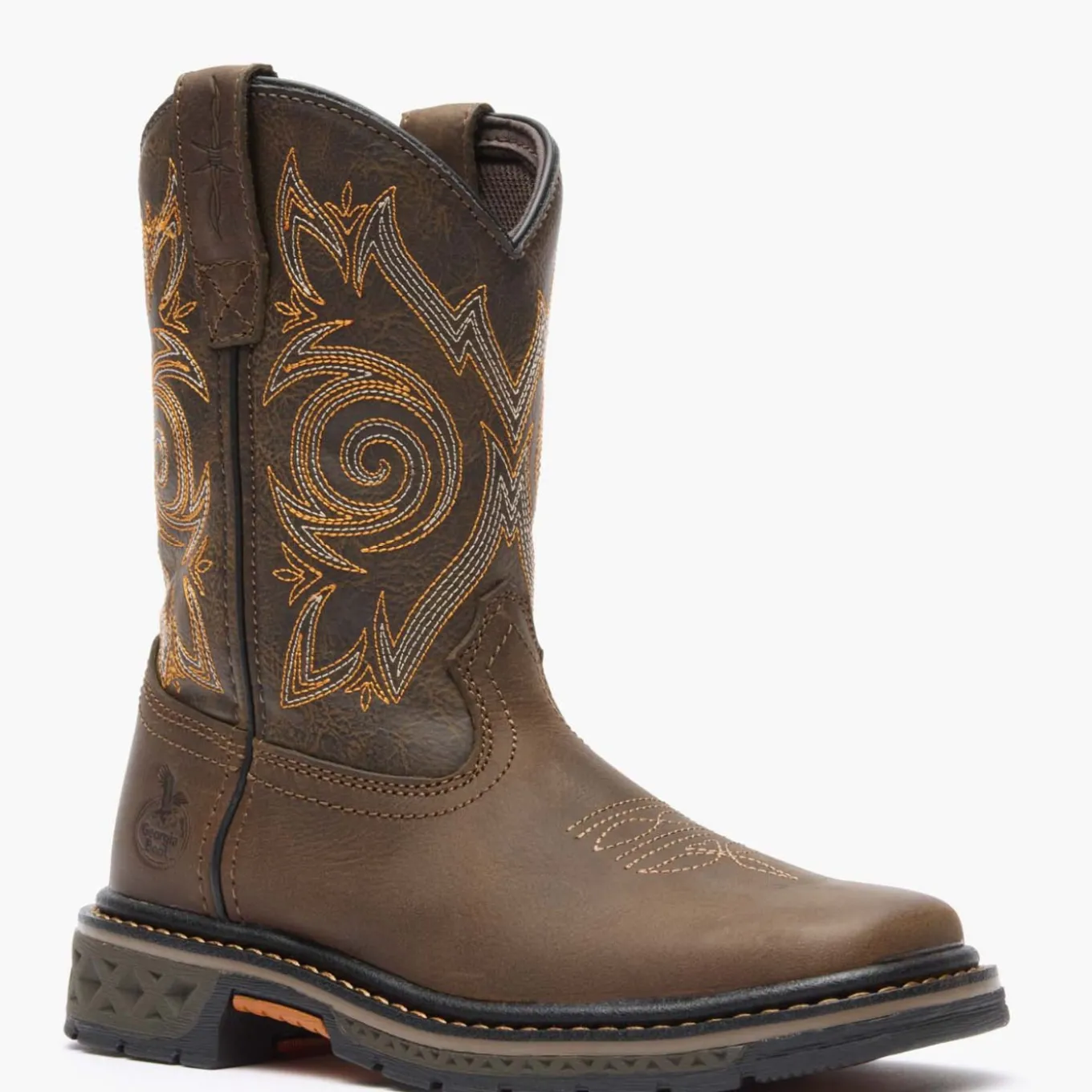 Georgia Boot Carbo-Tec LT Little Kids Brown Pull on Boot