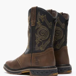 Georgia Boot Carbo-Tec LT Big Kids Pull-On Saddle Boot