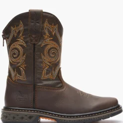 Georgia Boot Carbo-Tec LT Big Kids Brown Pull-On Boot