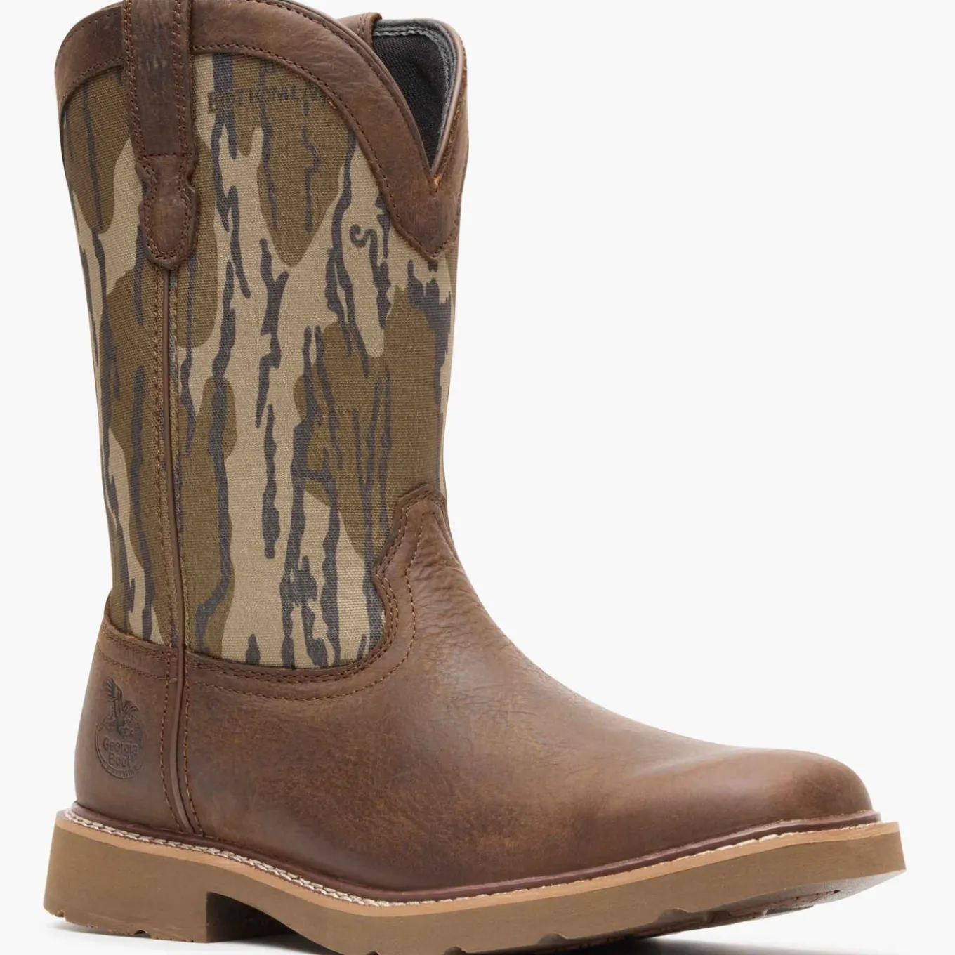Georgia Boot Core 37 Western 11" Mossy Oak Pull On
