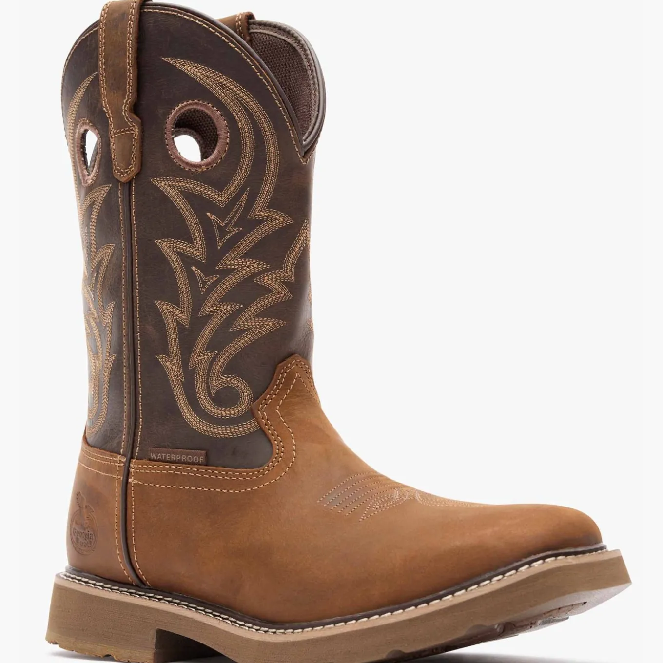 Georgia Boot Core 37 Western 11" Waterproof Pull-On Work Boot