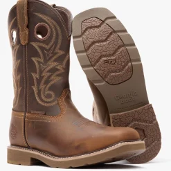 Georgia Boot Core 37 Western 11" Steel Toe Waterproof Pull-On Work Boot