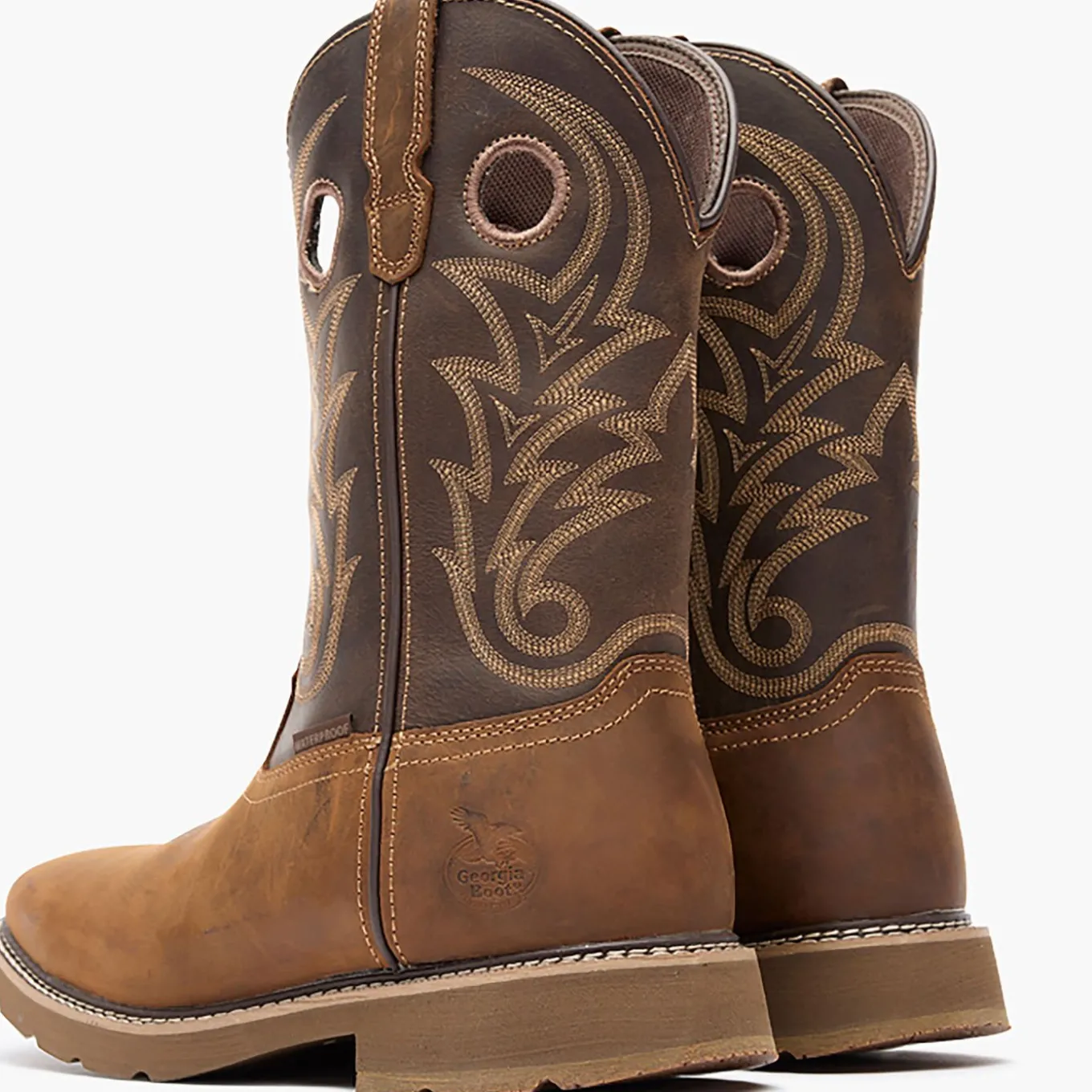 Georgia Boot Core 37 Western 11" Waterproof Pull-On Work Boot