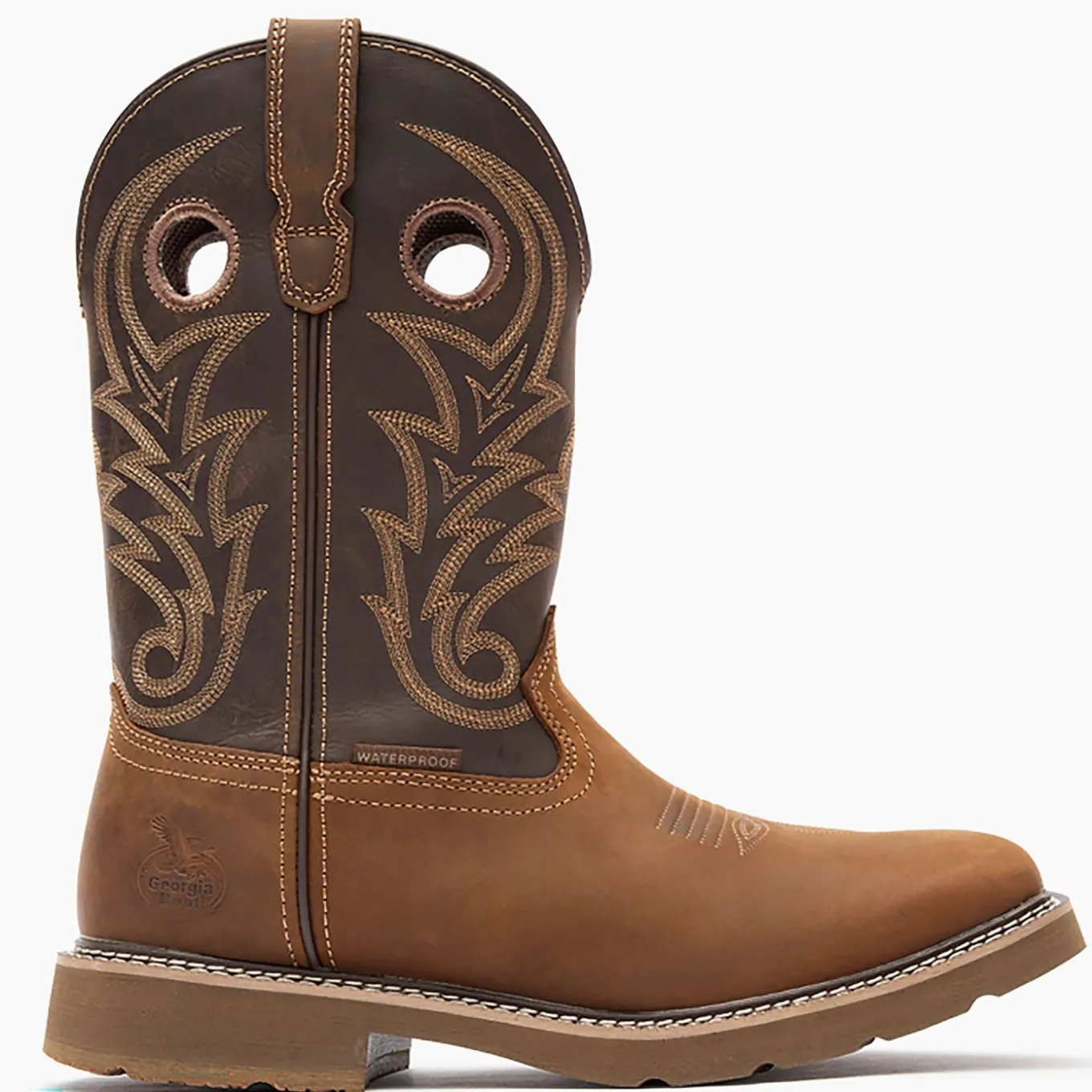 Georgia Boot Core 37 Western 11" Waterproof Pull-On Work Boot