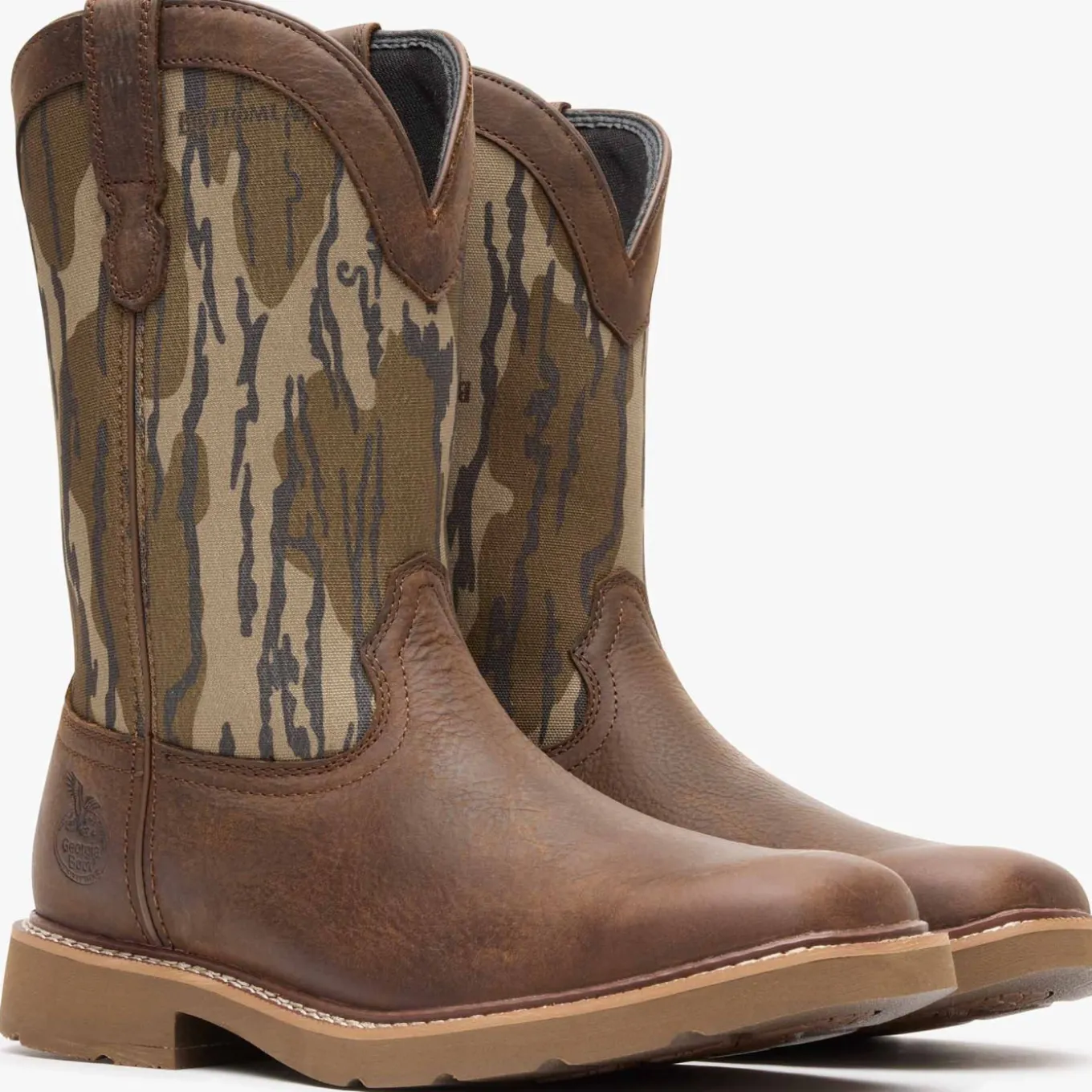 Georgia Boot Core 37 Western 11" Mossy Oak Pull On