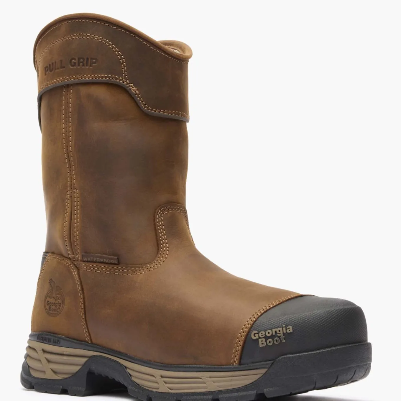 Georgia Boot Durablend Edge 10" Waterproof Alloy Toe Pull On Work Boot