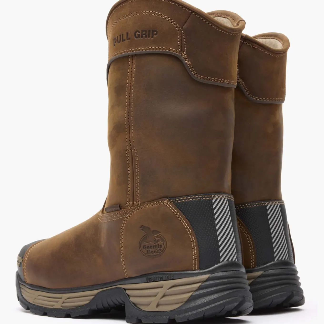 Georgia Boot Durablend Edge 10" Waterproof Alloy Toe Pull On Work Boot