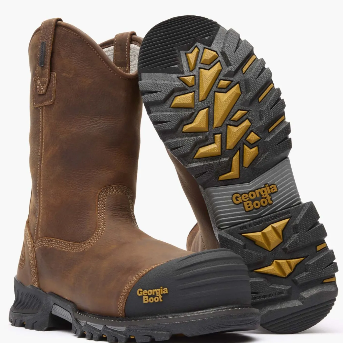 Georgia Boot Rumbler Composite Toe Waterproof Pull-on Work Boot