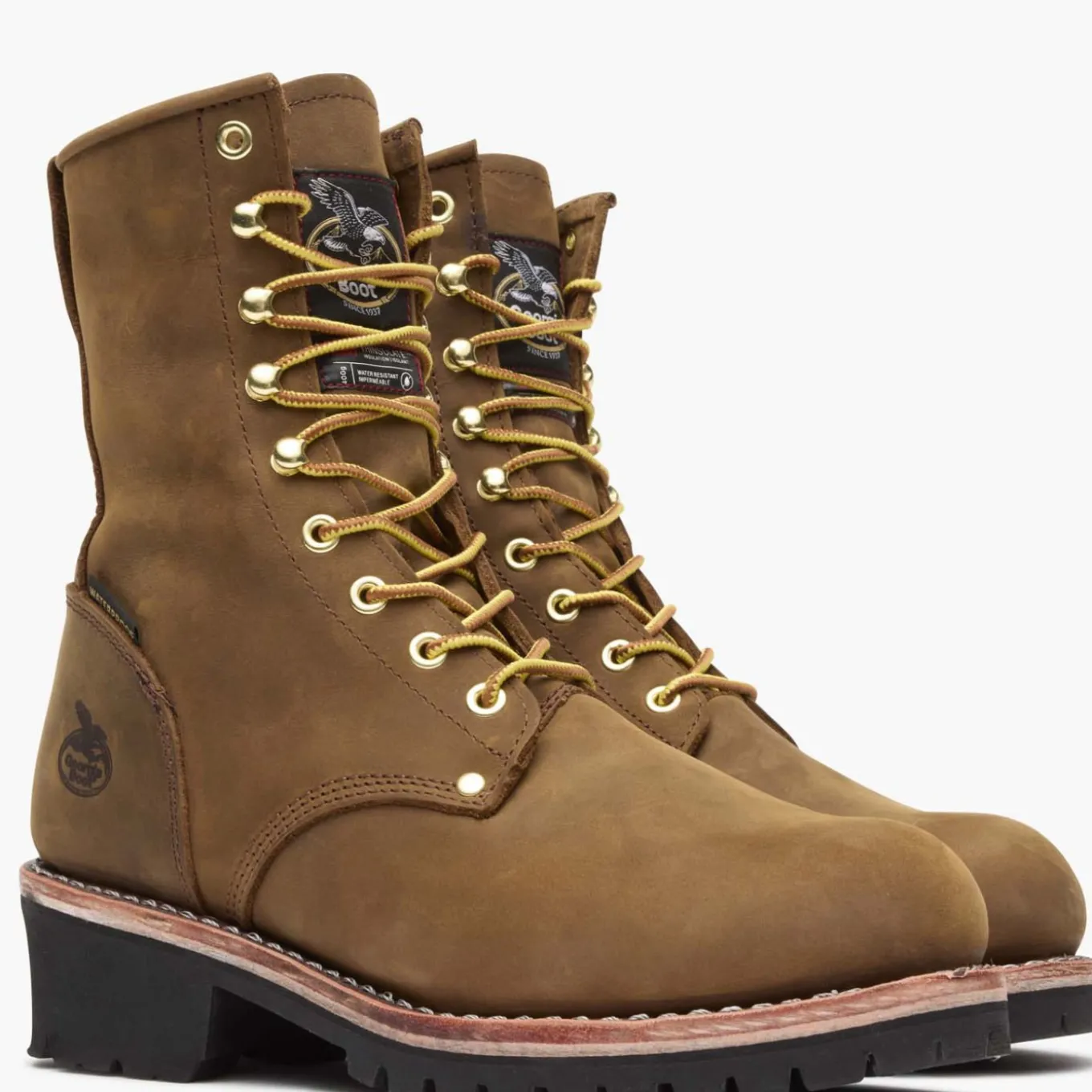 Georgia Boot Steel Toe Waterproof 400G Insulated Logger Work Boot