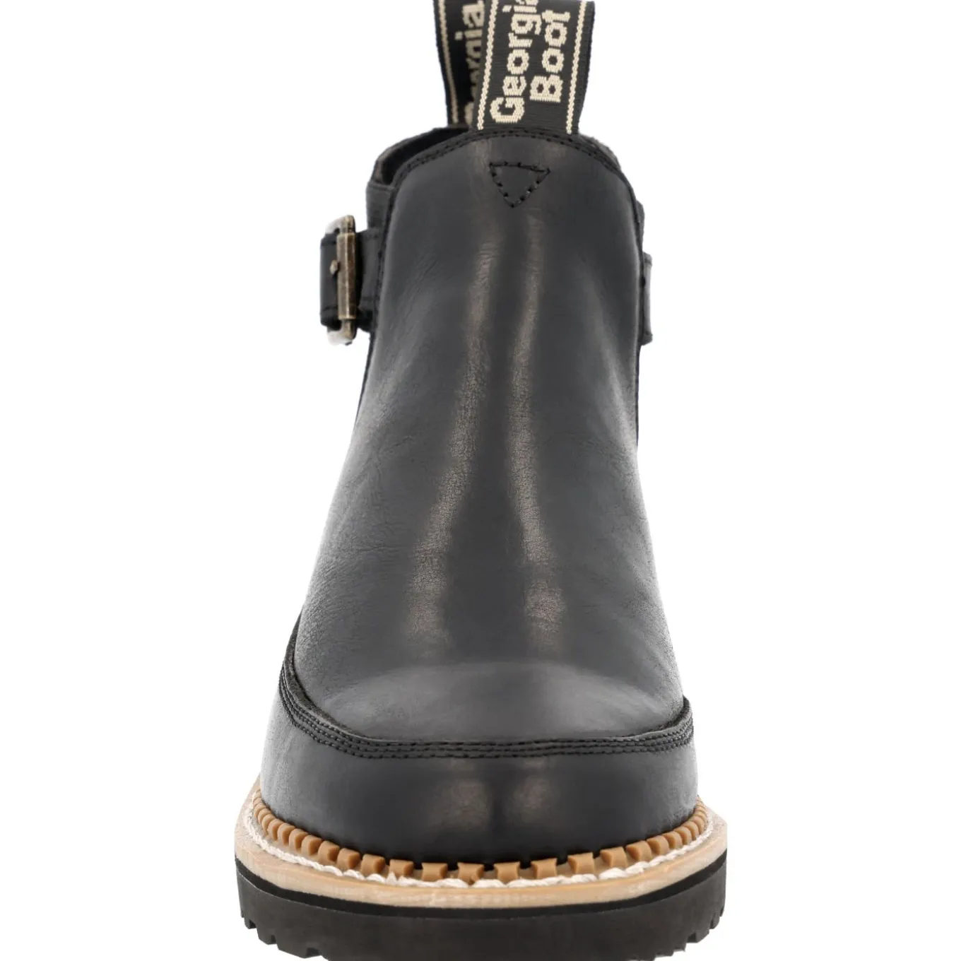 Georgia Boot Women's Black Buckle Chelsea Romeo