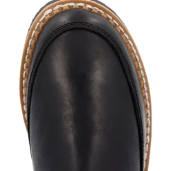 Georgia Boot Women's Black Buckle Chelsea Romeo