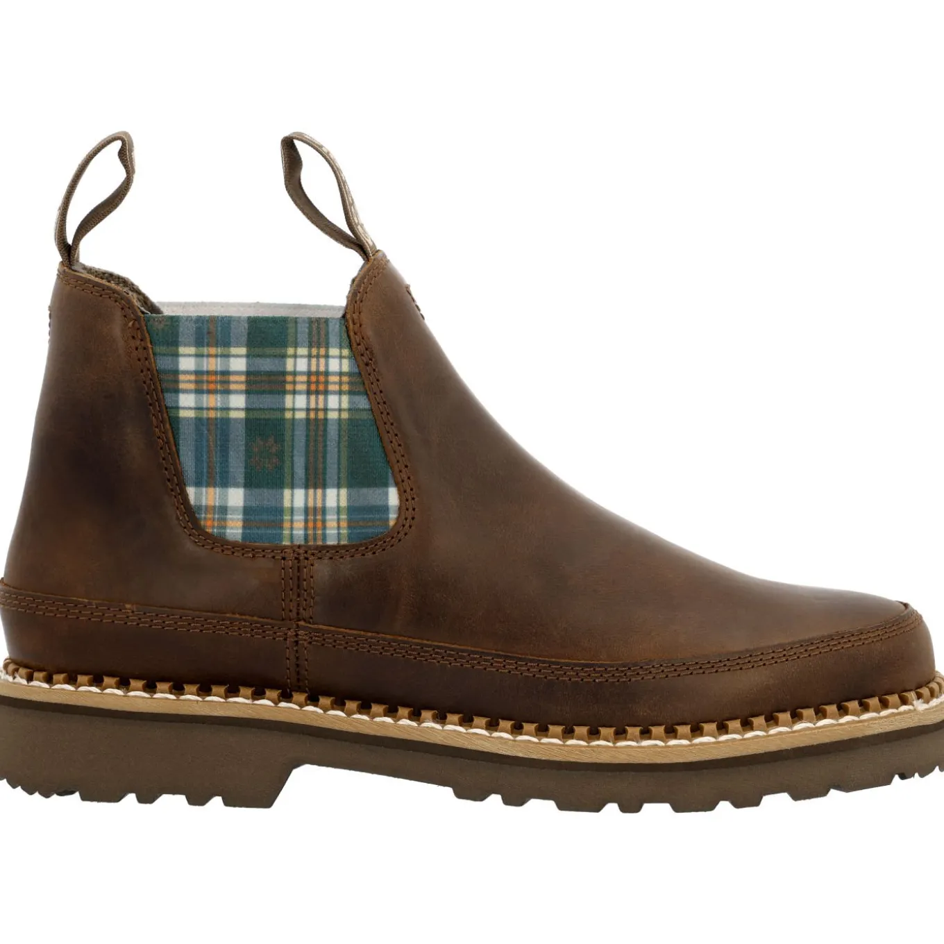 Georgia Boot Women's Plaid Chelsea Romeo Shoe